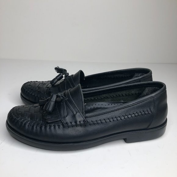 Giorgio Brutini Leather Kiltie Tassel Woven Loafer - Picture 3 of 8